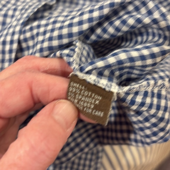 J. McLaughlin Women’s Blue and White Casual Button Down Shirt. Size XS - Picture 7 of 8